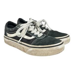 Vans Old Skool Kids Youth 13 Black White Classic Skate Shoes Sneakers Lace Up